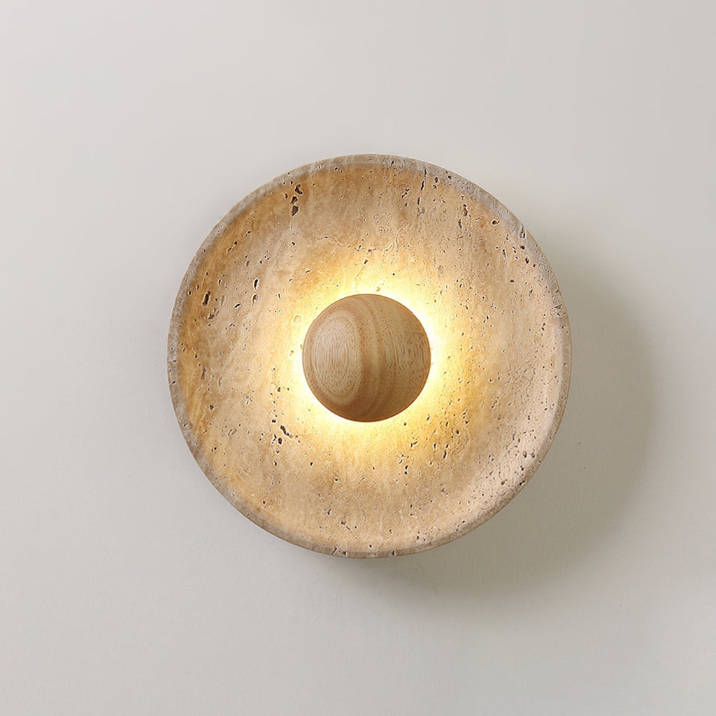 Aveny Applique Murale Sun en Travertin - Neutralighting