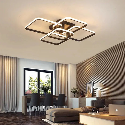 Plafonnier LED Carré Moderne - Maison Lumina