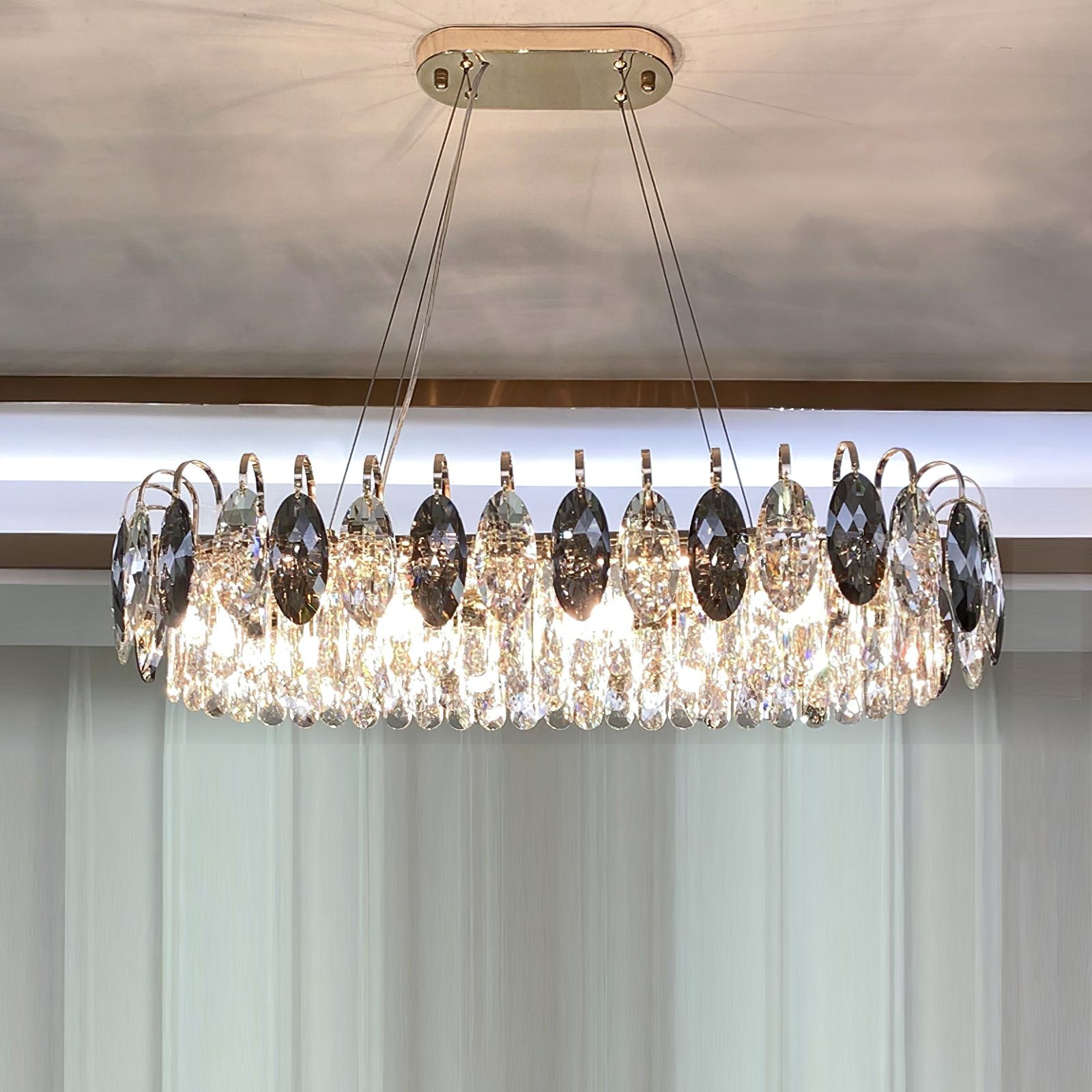 Lustre Luxueux En Cristal - Maison Lumina