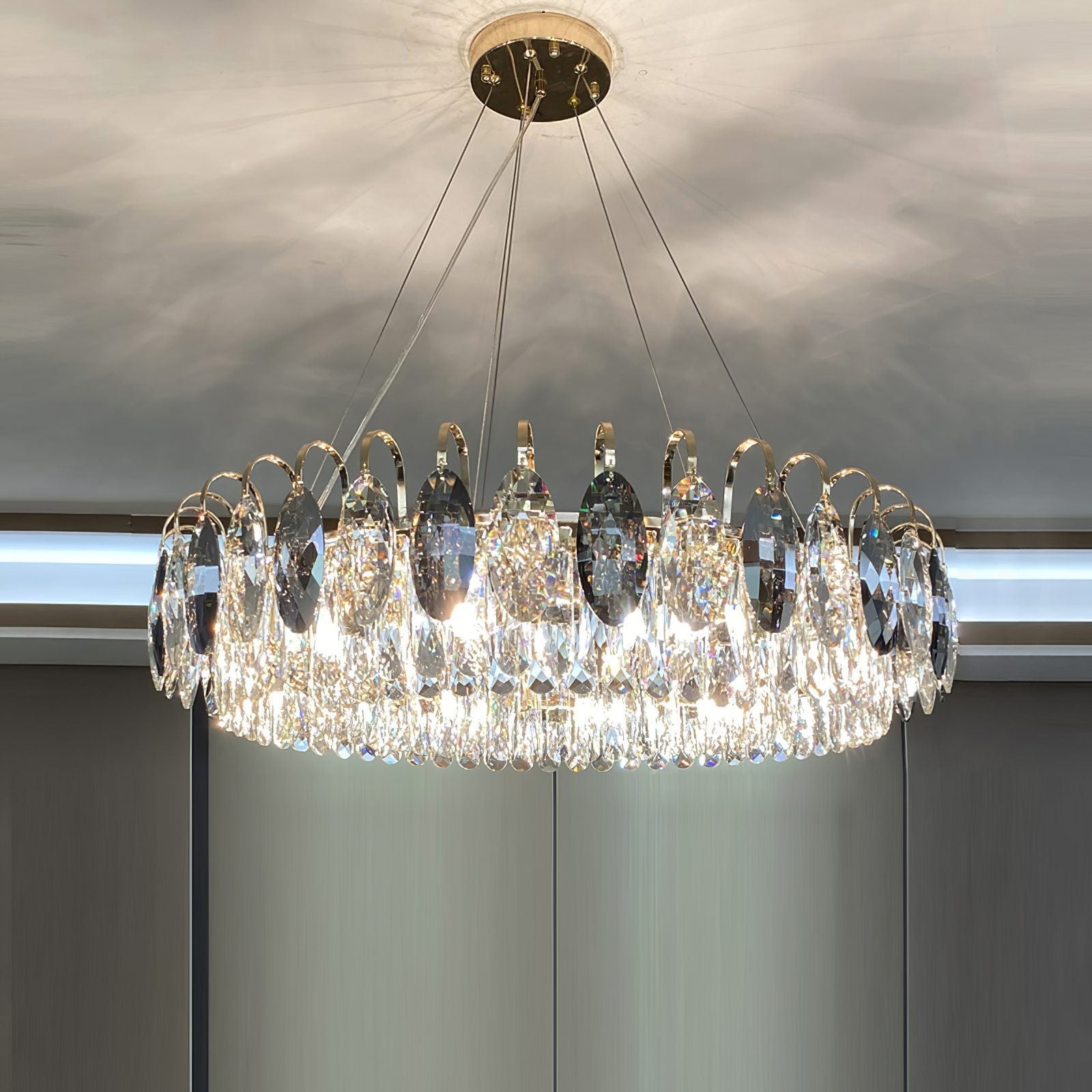 Lustre Luxueux En Cristal - Maison Lumina