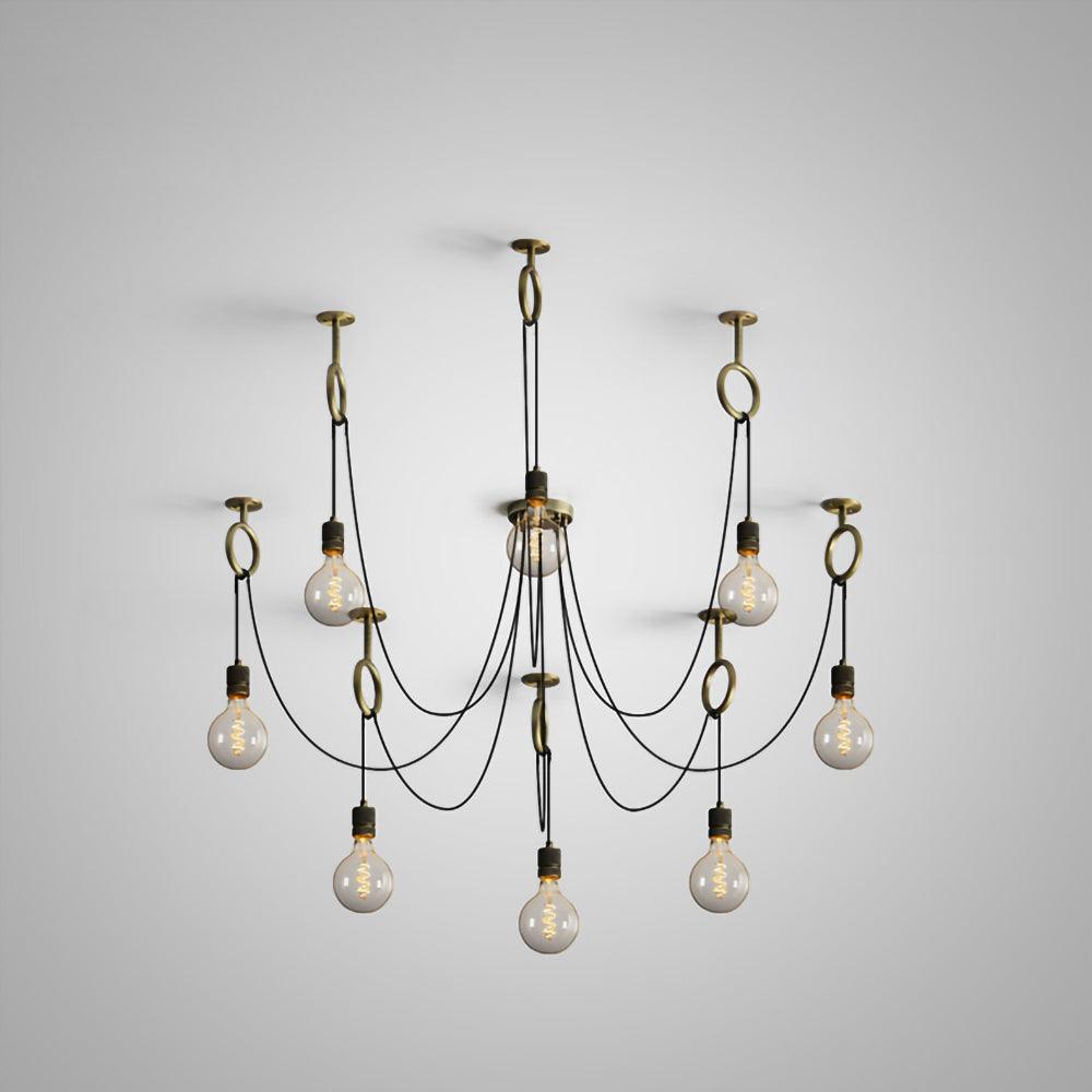 Lustra Lustre Industrial Spider Bulb Hanging - Neutralighting