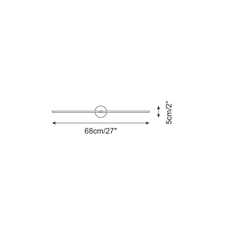 Applique Murale Minimaliste Linéaire Tige Double Accent Moderne Style - Neutralighting