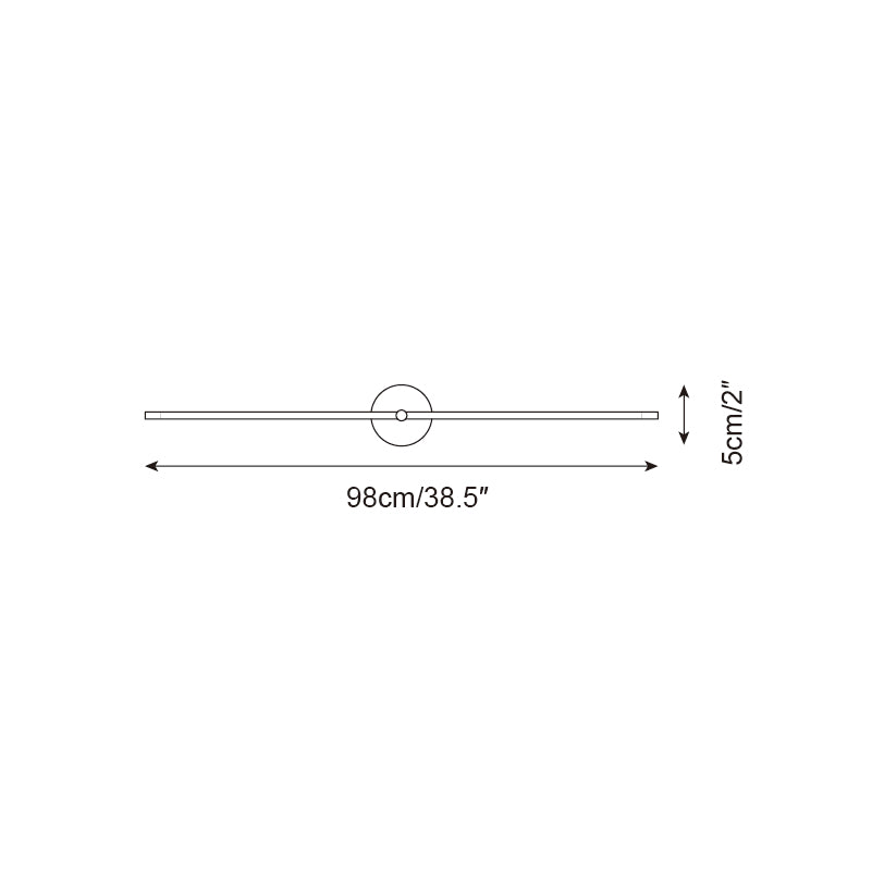 Applique Murale Minimaliste Linéaire Tige Double Accent Moderne Style - Neutralighting