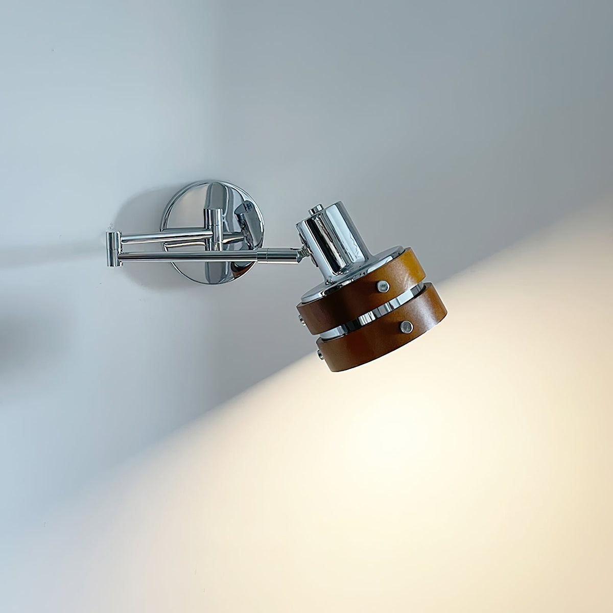 Flare Applique Murale Chrome Bois Mid-Century - Neutralighting