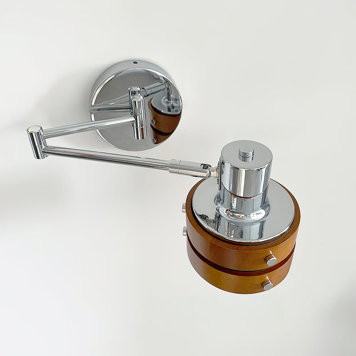 Flare Applique Murale Chrome Bois Mid-Century - Neutralighting