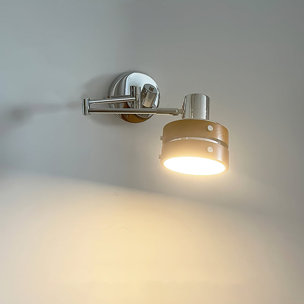 Flare Applique Murale Chrome Bois Mid-Century - Neutralighting