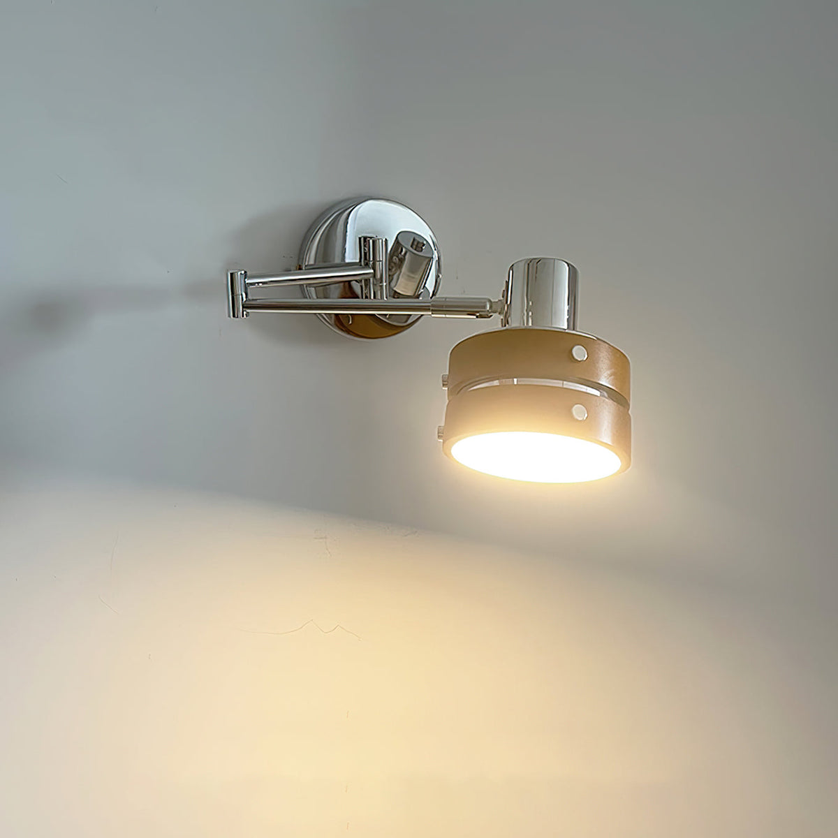 Flare Applique Murale Chrome Bois Mid-Century - Neutralighting
