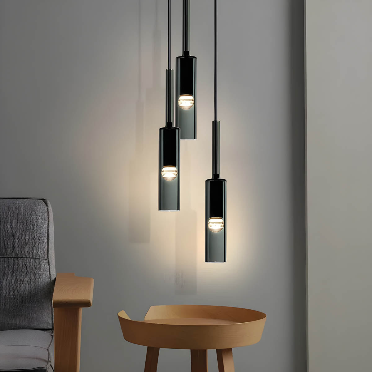 Suspension Noire Moderne
