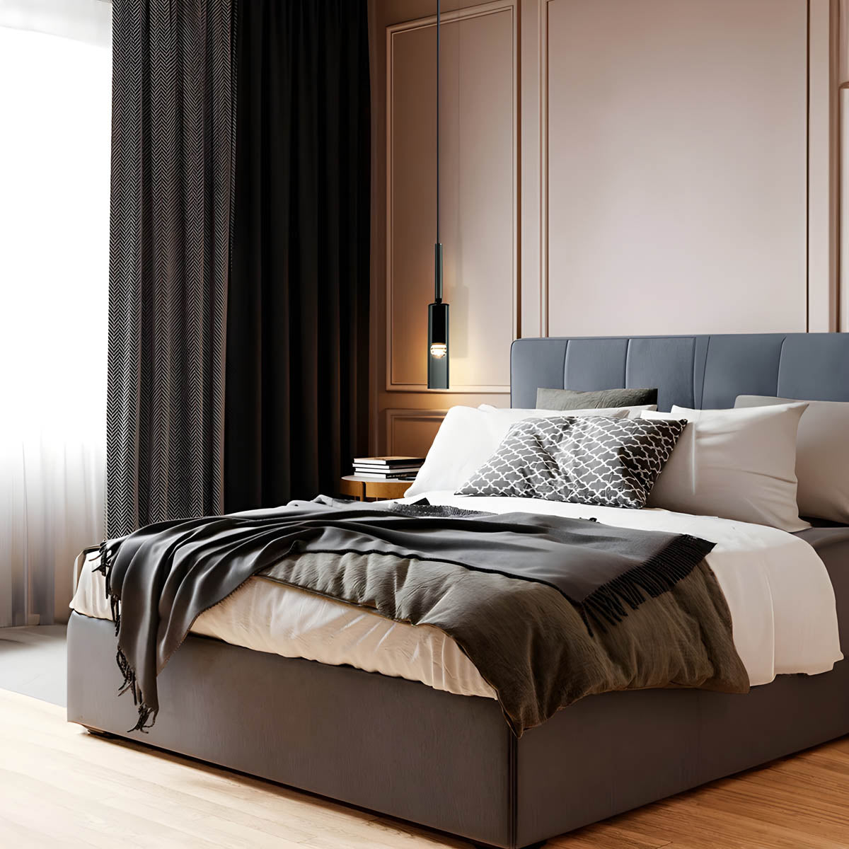 Suspension Noire Moderne