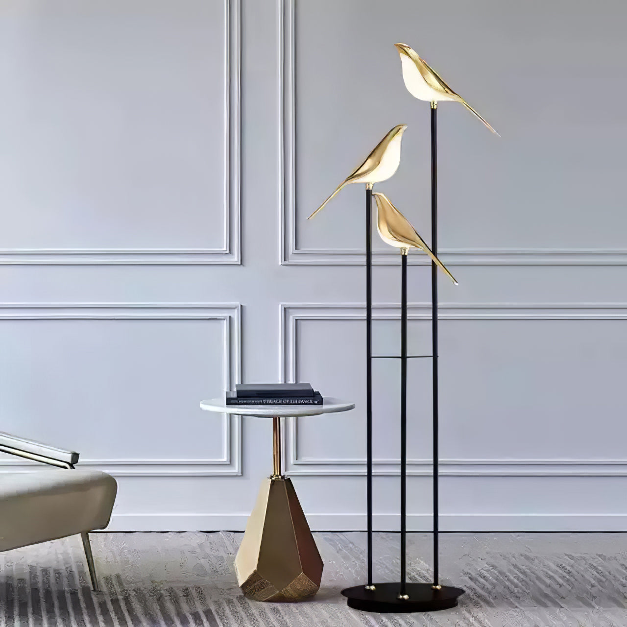 Lampadaire Oiseau Sculptural - Maison Lumina