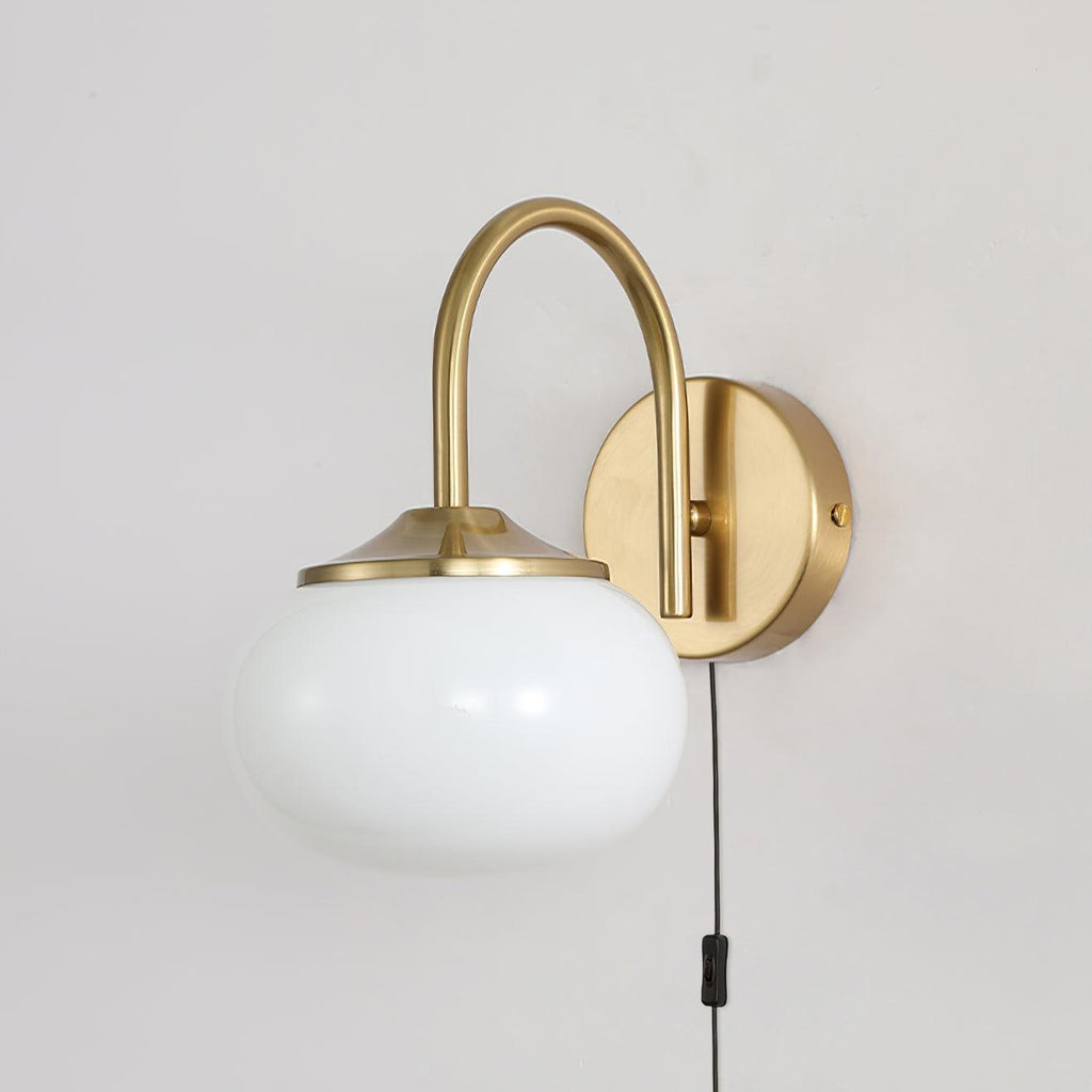 Dutiful Premium Nordic Art Plug-in Glass Sconce Wall Lamp - Neutralighting