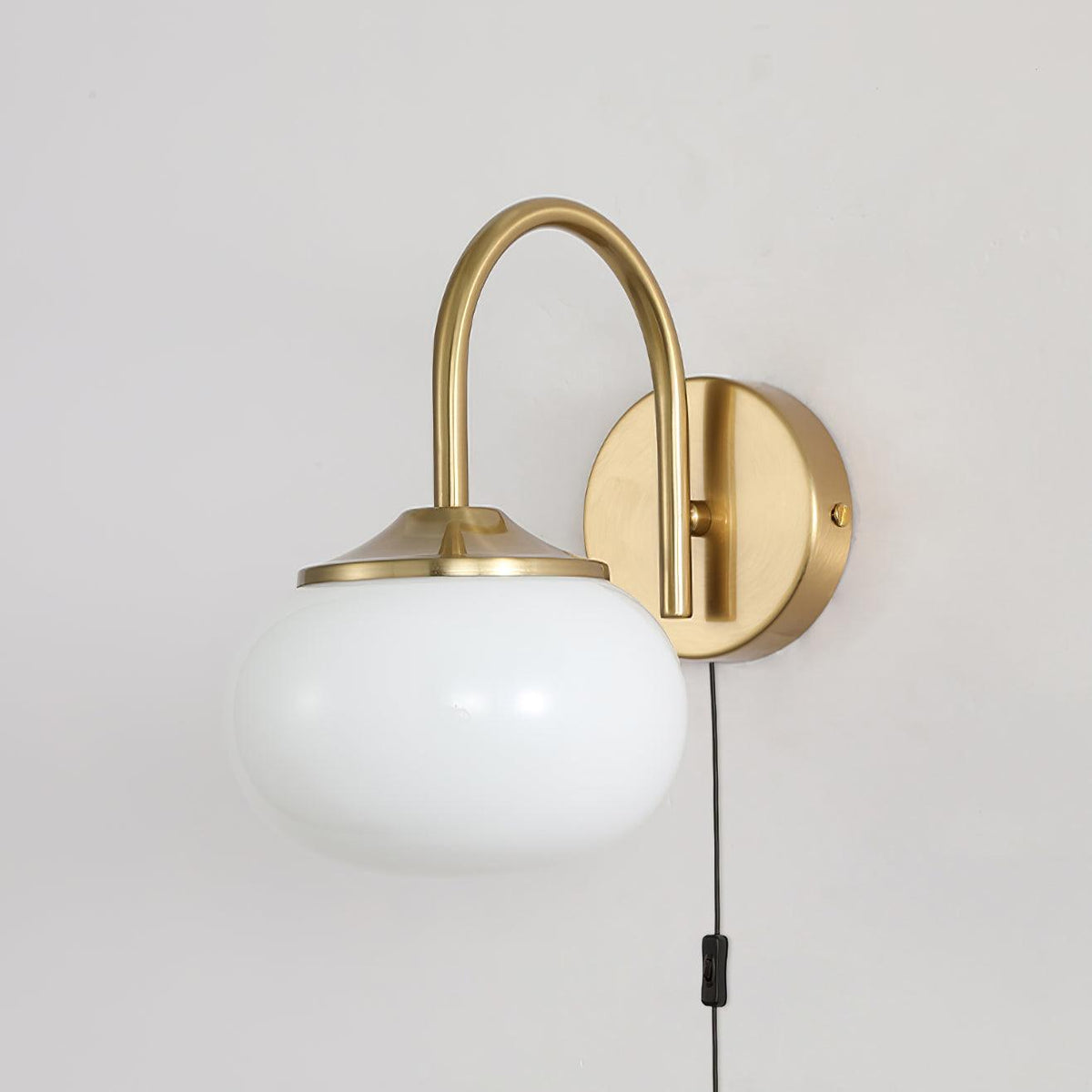 Dutiful Premium Nordic Art Plug-in Glass Sconce Wall Lamp - Neutralighting