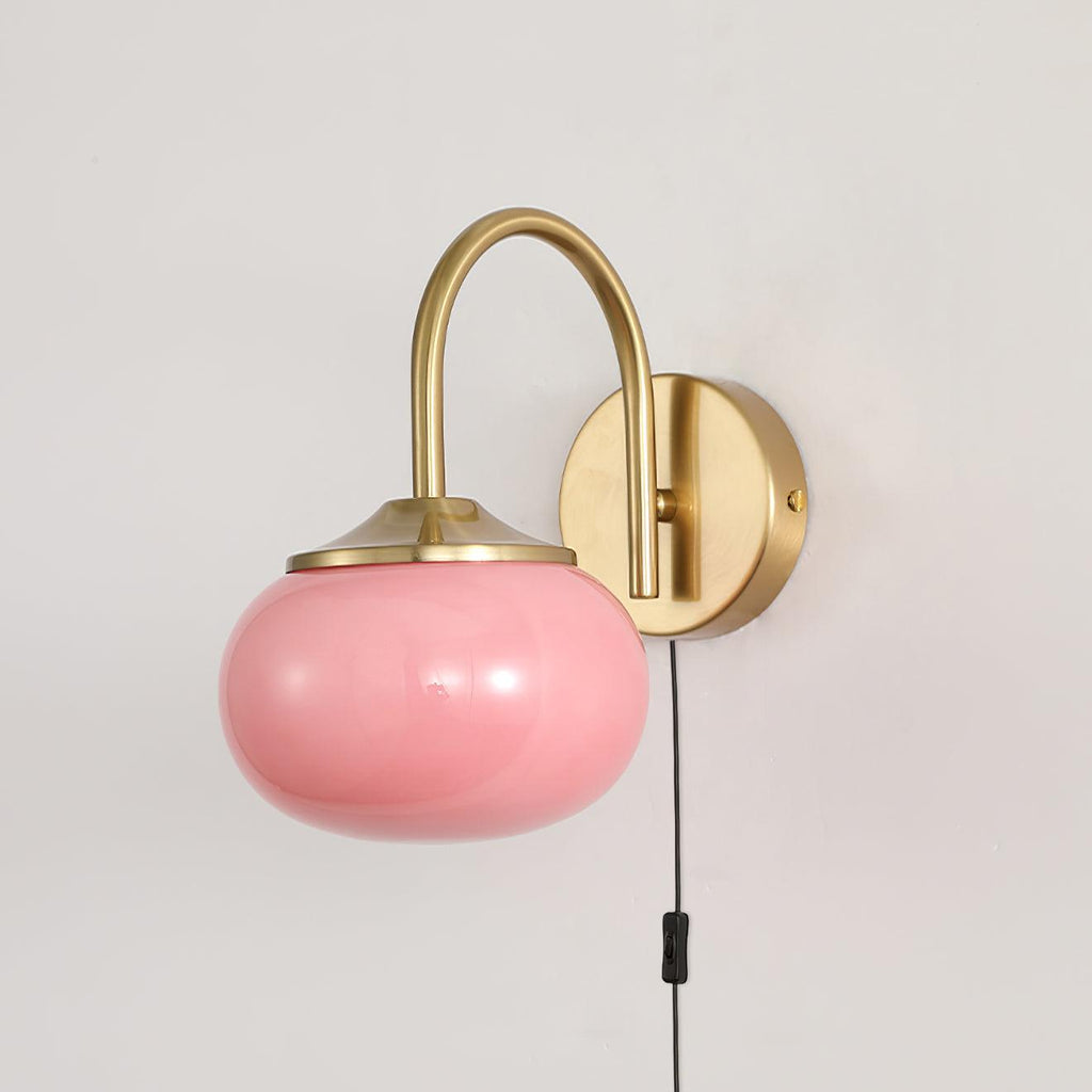 Dutiful Premium Nordic Art Plug-in Glass Sconce Wall Lamp - Neutralighting