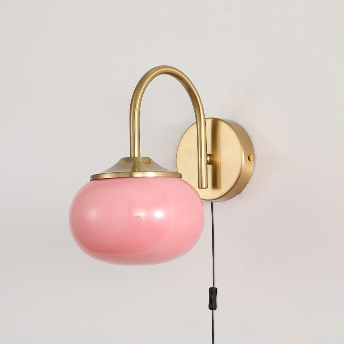 Dutiful Premium Nordic Art Plug-in Glass Sconce Wall Lamp - Neutralighting