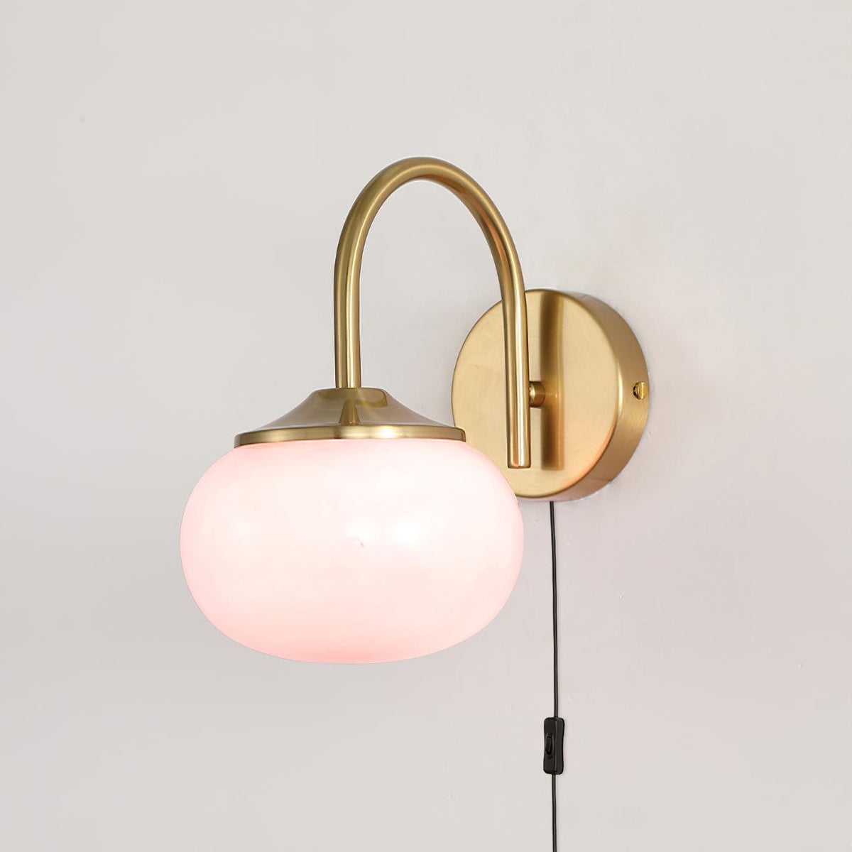 Dutiful Premium Nordic Art Plug-in Glass Sconce Wall Lamp - Neutralighting
