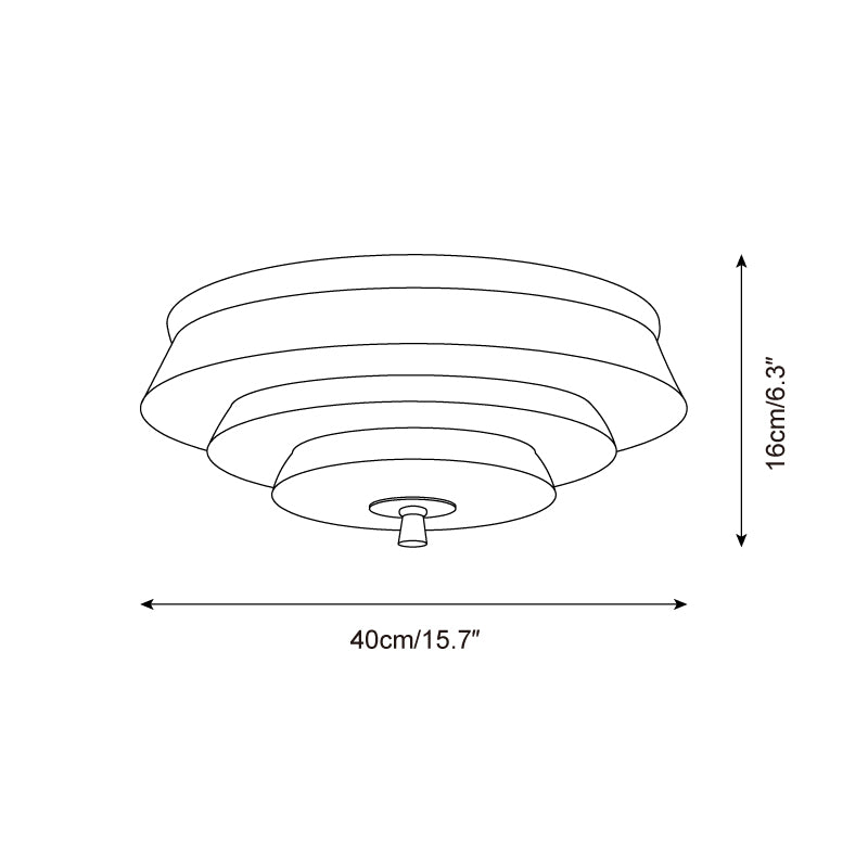 Mellow Plafonnier Forme Ondulée à Couches - Neutralighting