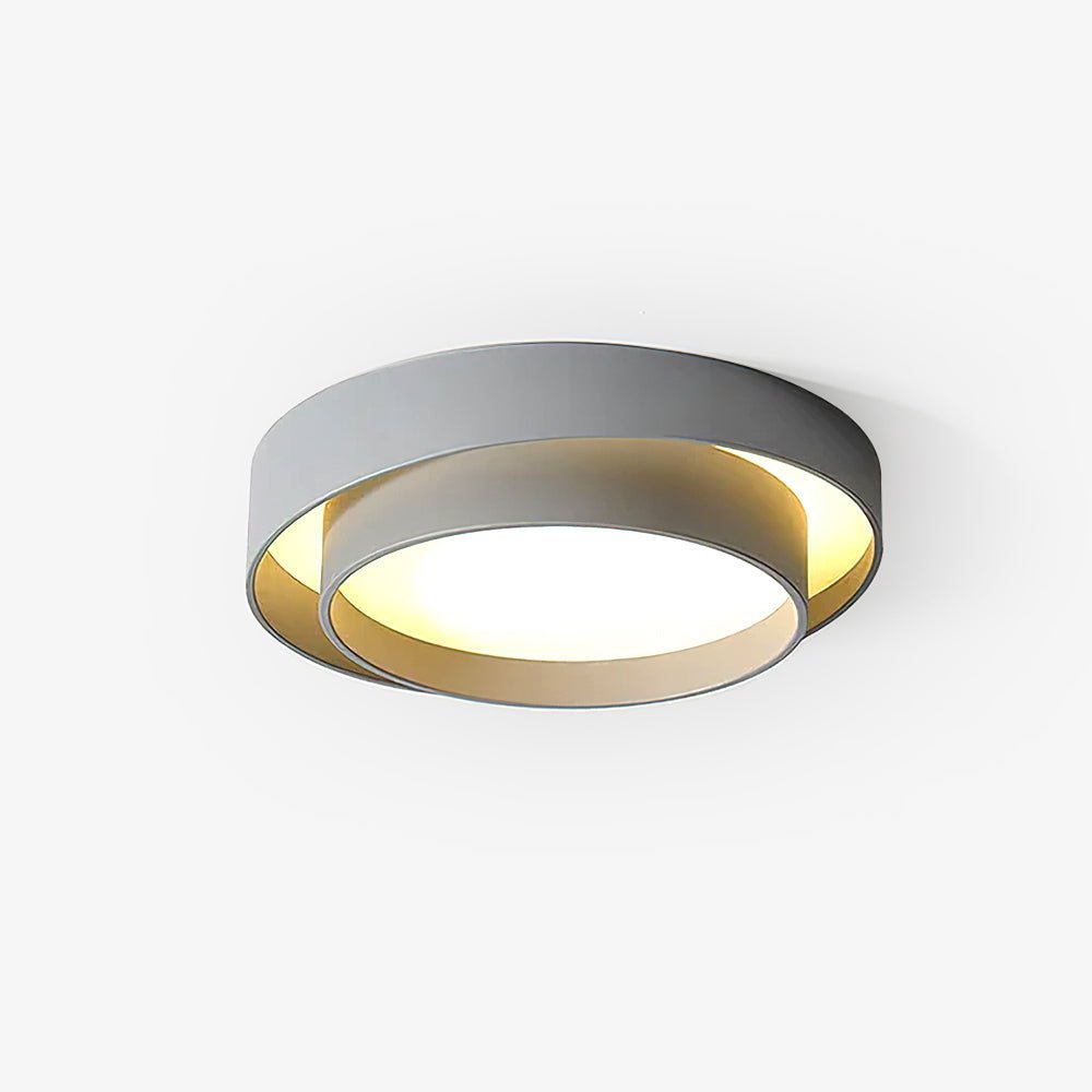 Orina Plafonnier design cylindrique à double anneau - Neutralighting