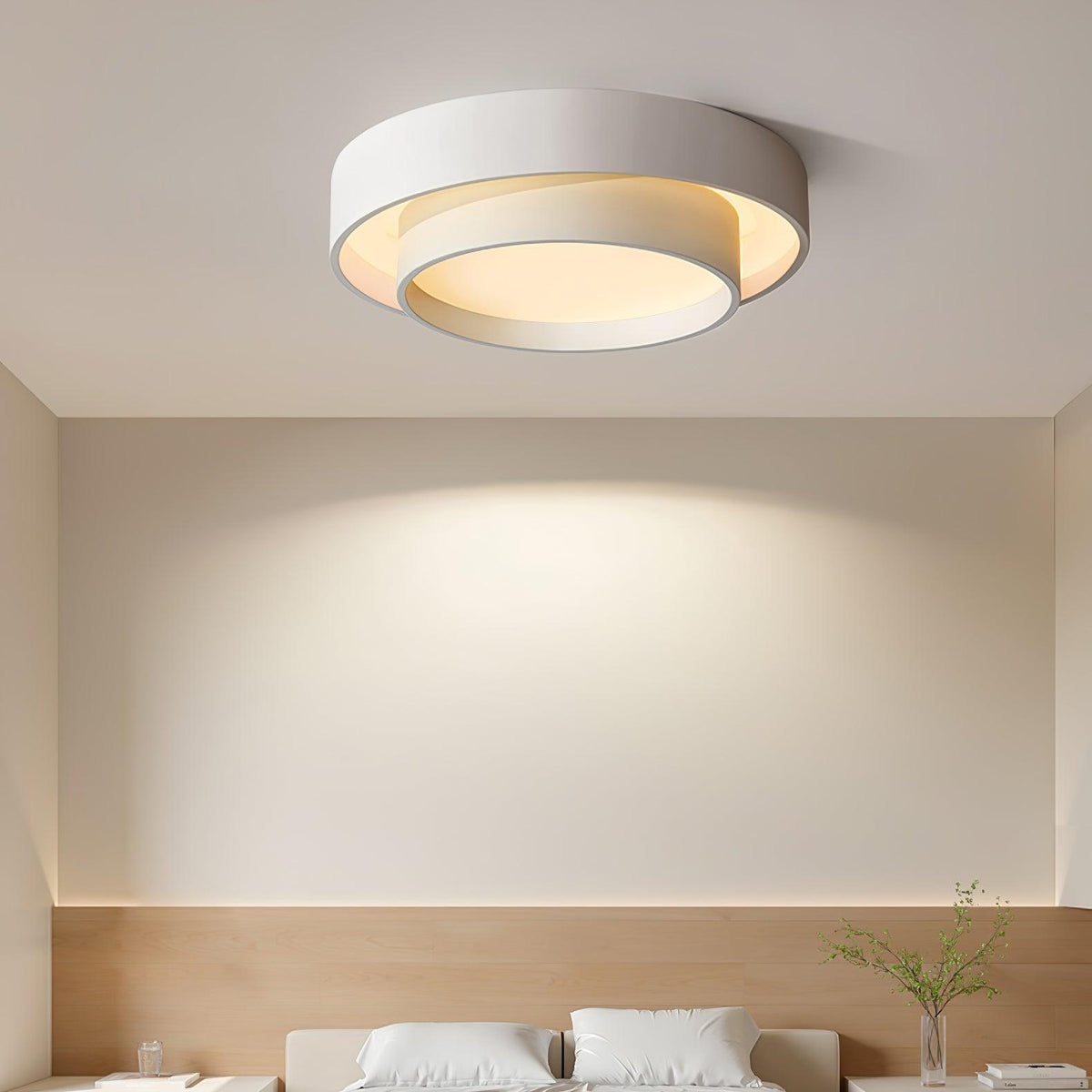 Orina Plafonnier design cylindrique à double anneau - Neutralighting