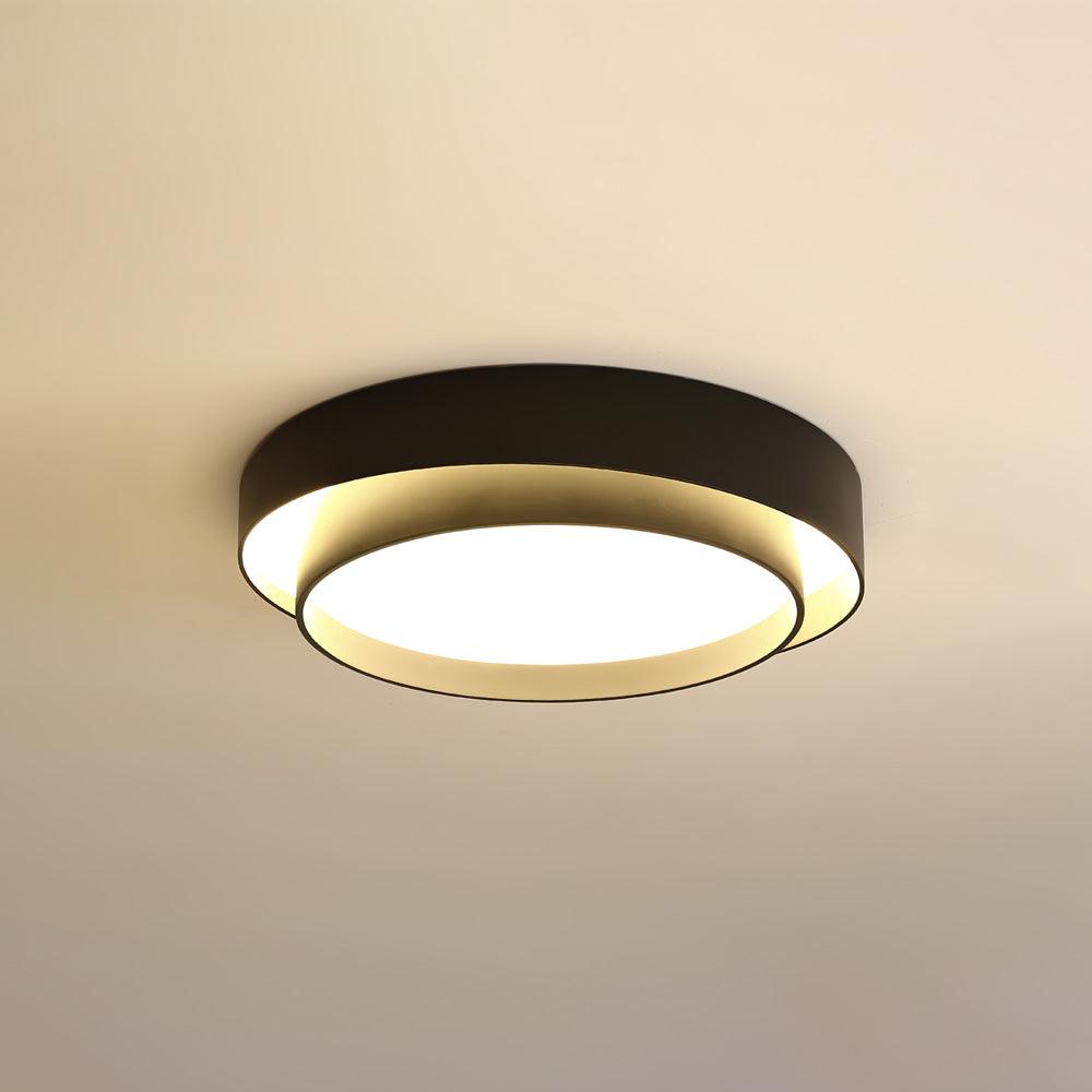 Orina Plafonnier design cylindrique à double anneau - Neutralighting