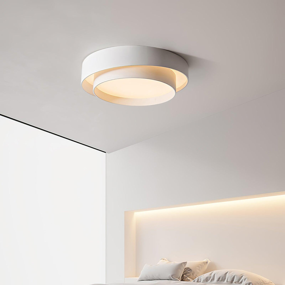 Orina Plafonnier design cylindrique à double anneau - Neutralighting