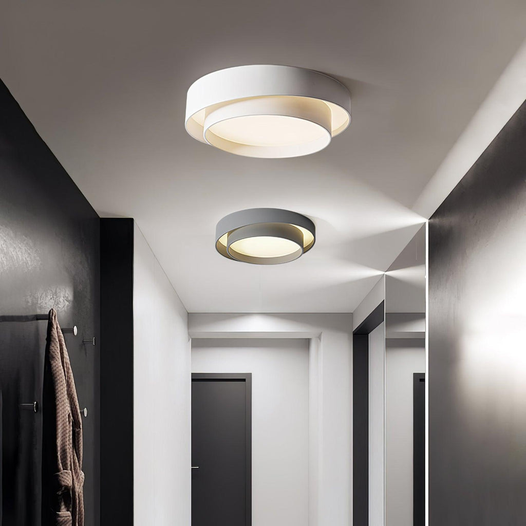Orina Plafonnier design cylindrique à double anneau - Neutralighting