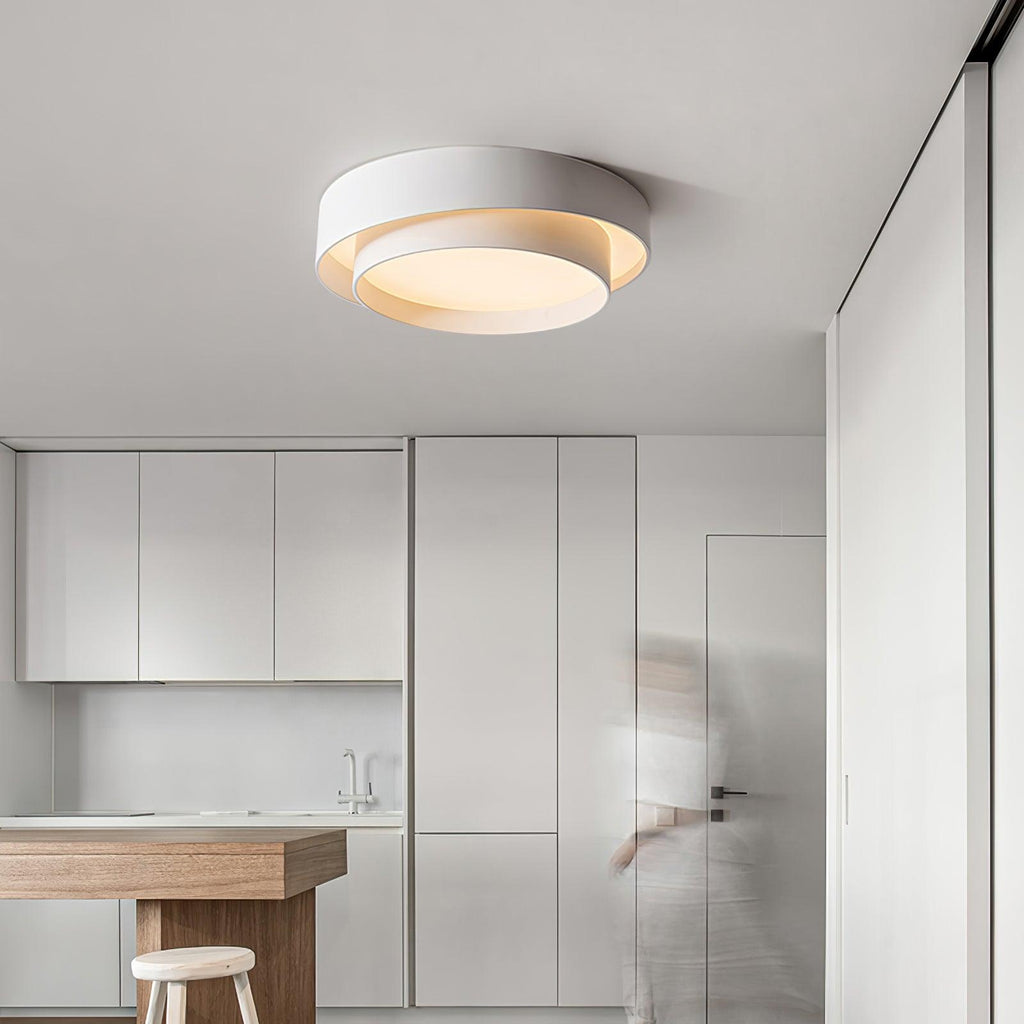 Orina Plafonnier design cylindrique à double anneau - Neutralighting