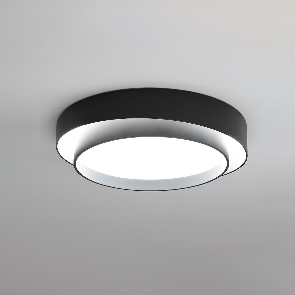 Orina Plafonnier design cylindrique à double anneau - Neutralighting