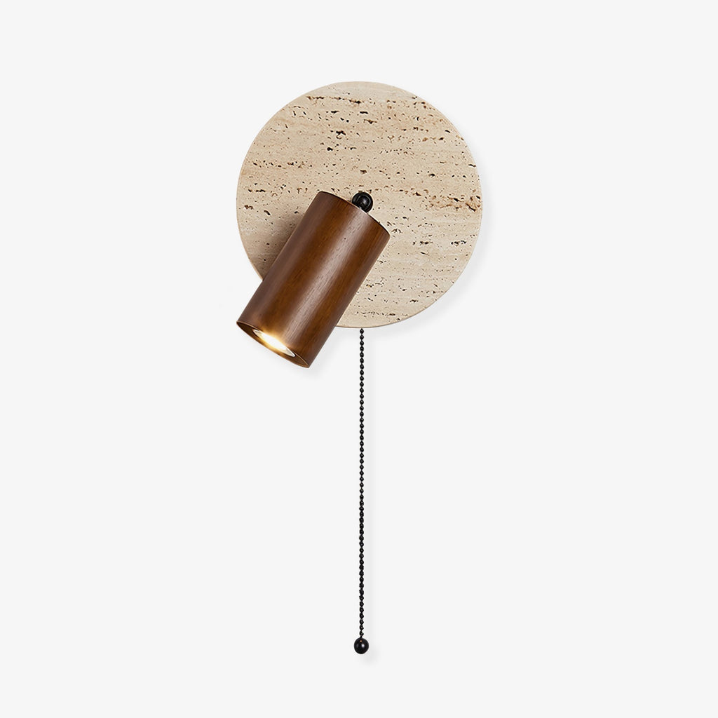 Evzoryra Applique Murale Disc Swing en Travertin - Neutralighting