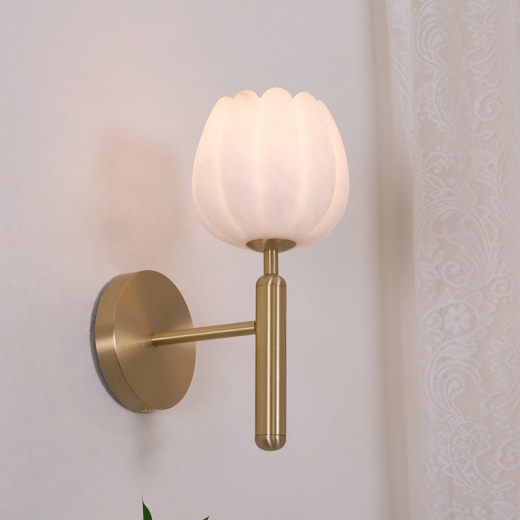 Ralin Applique Murale Fleurs en Albâtre - Neutralighting