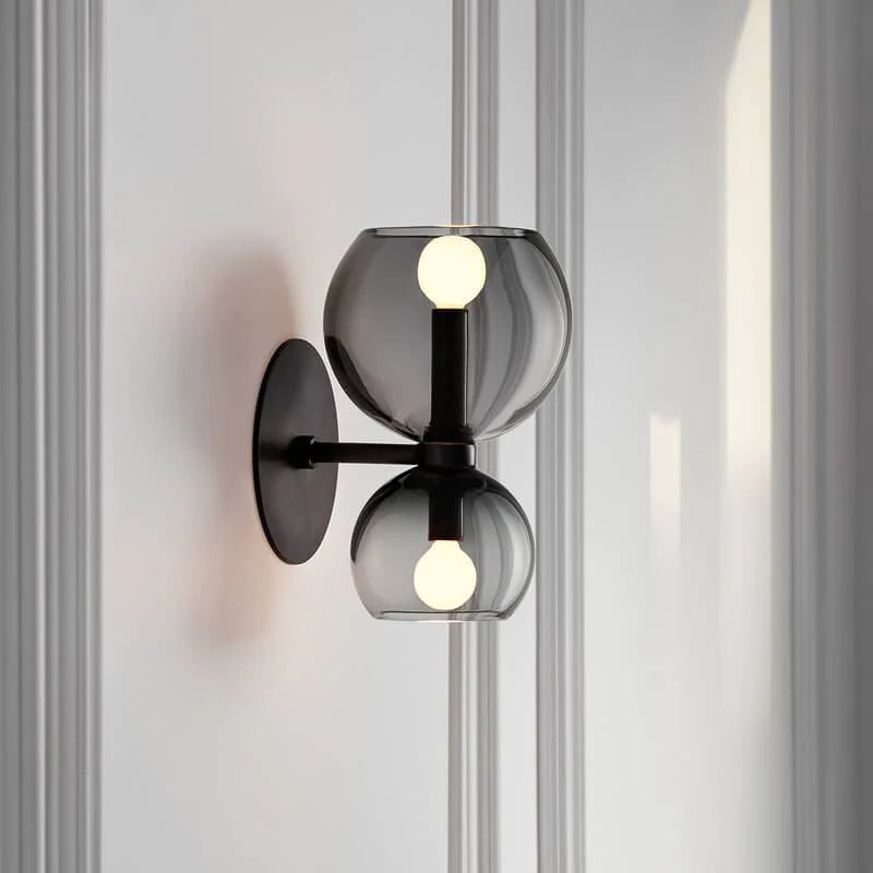 Valentina Moderne Sablier LED Applique Murale Métal/Verre Blanc Salle de séjour - Neutralighting