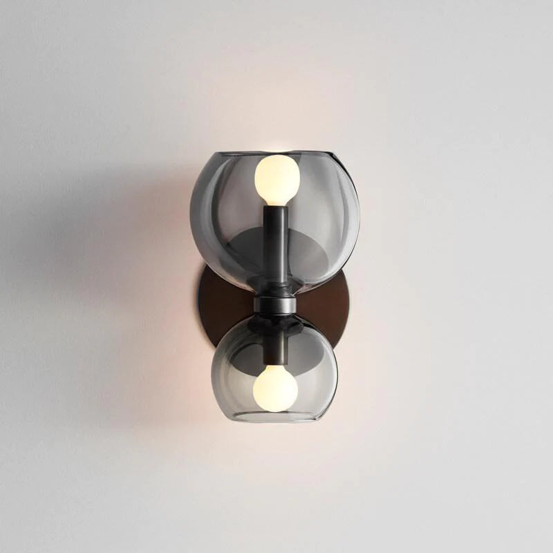 Valentina Moderne Sablier LED Applique Murale Métal/Verre Blanc Salle de séjour - Neutralighting