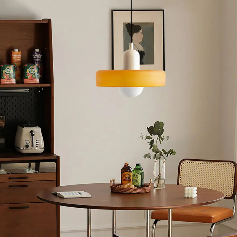 Lampe Suspendue en Verre Coloré - Maison Lumina