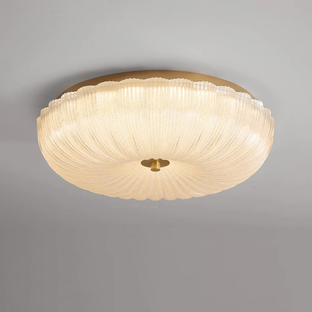 Halo Plafonnier Verre Ondulé - Neutralighting
