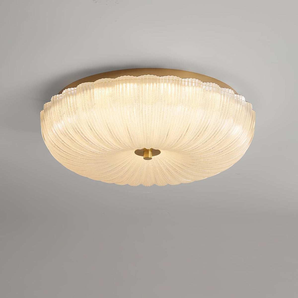 Halo Plafonnier Verre Ondulé - Neutralighting
