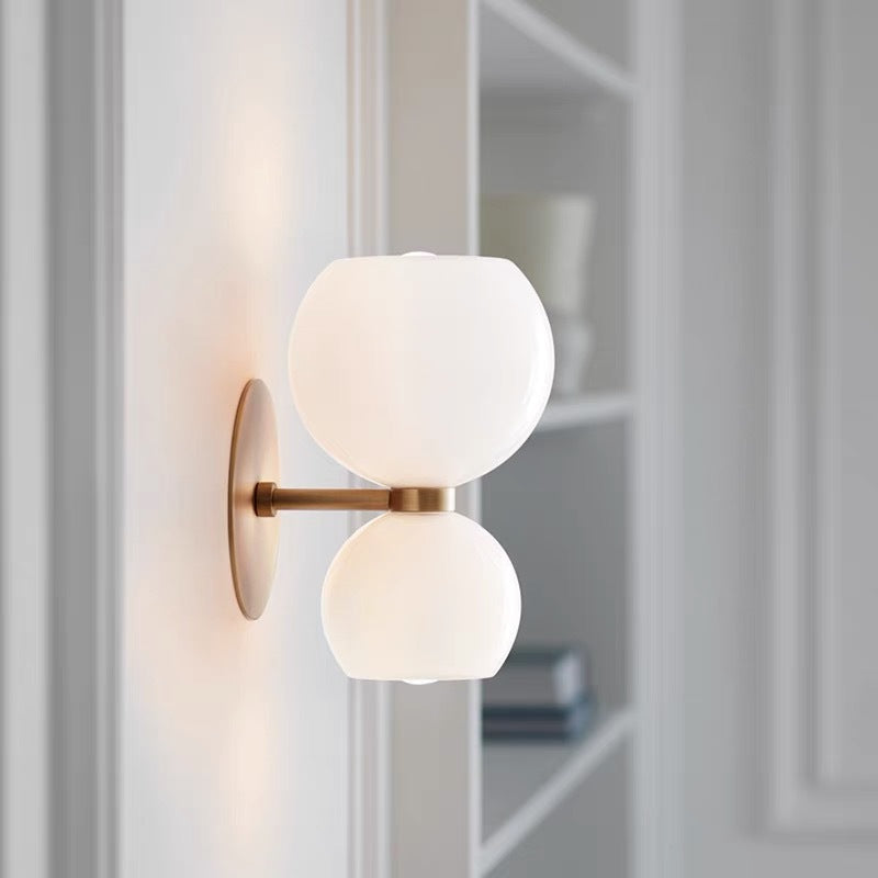 Valentina Moderne Sablier LED Applique Murale Métal/Verre Blanc Salle de séjour - Neutralighting