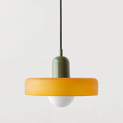 Lampe Suspendue en Verre Coloré - Maison Lumina