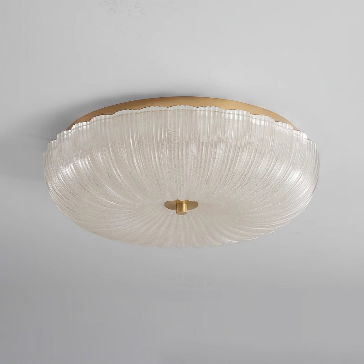 Halo Plafonnier Verre Ondulé - Neutralighting