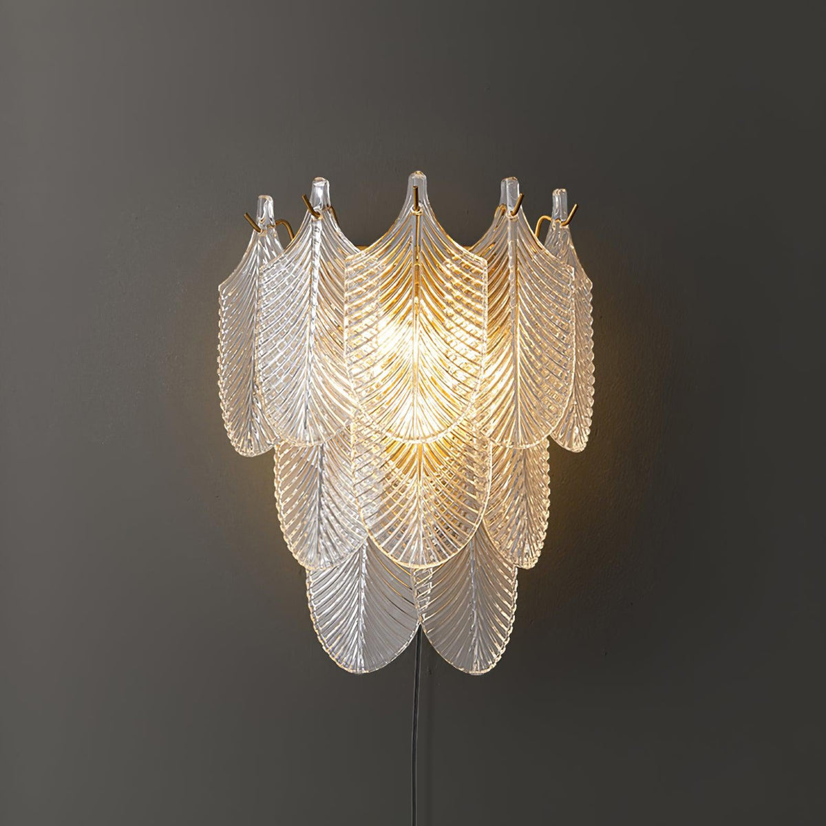 Lustra Wall Sconce Brass Murano Glass - Neutralighting