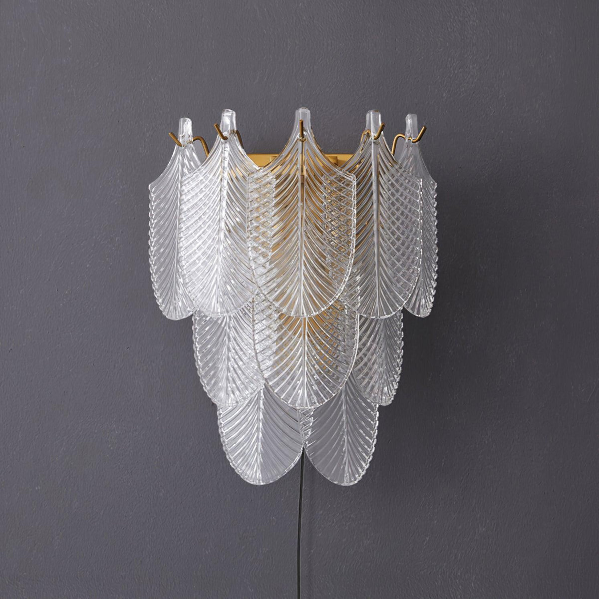 Lustra Wall Sconce Brass Murano Glass - Neutralighting