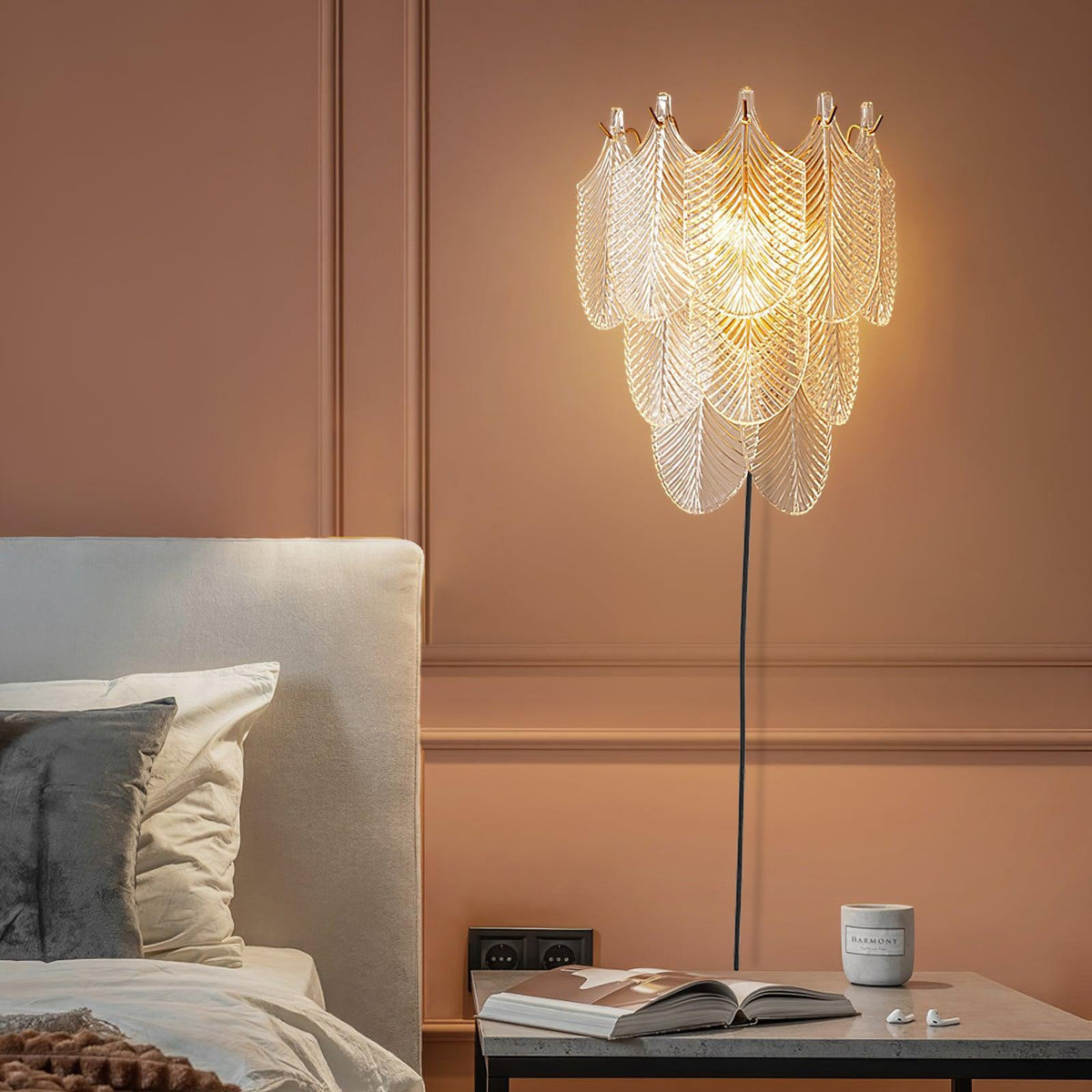 Lustra Wall Sconce Brass Murano Glass - Neutralighting