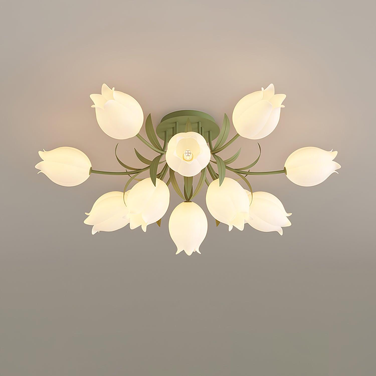 Plafonnier Floral Élégance - Maison Lumina