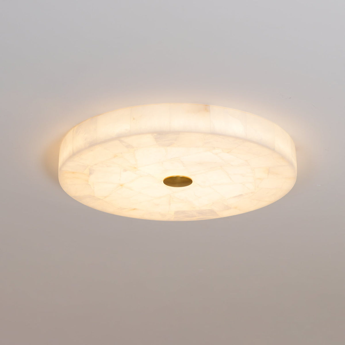 Ciphayra Lumière Plafonnière Ronde Minimaliste en Albâtre - Neutralighting