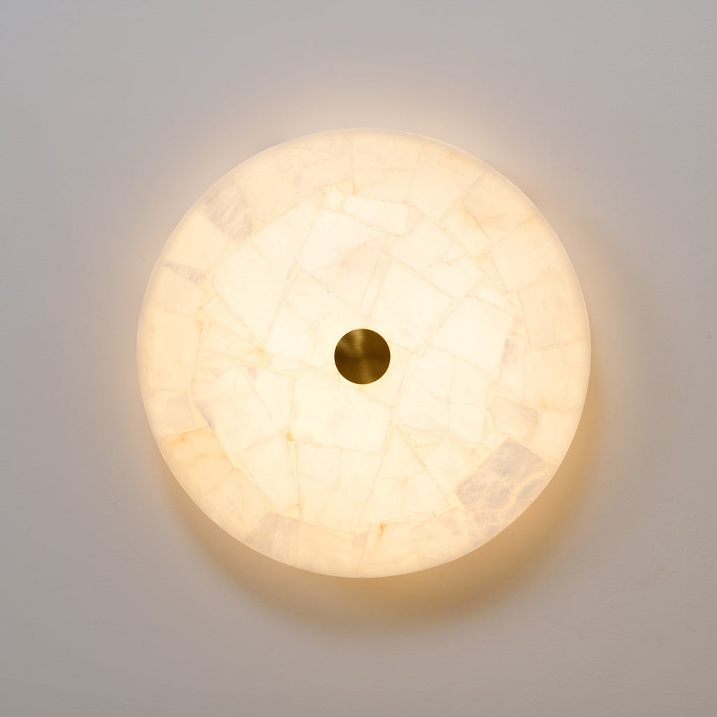 Delya Plafonnier Albâtre LED Rond - Neutralighting