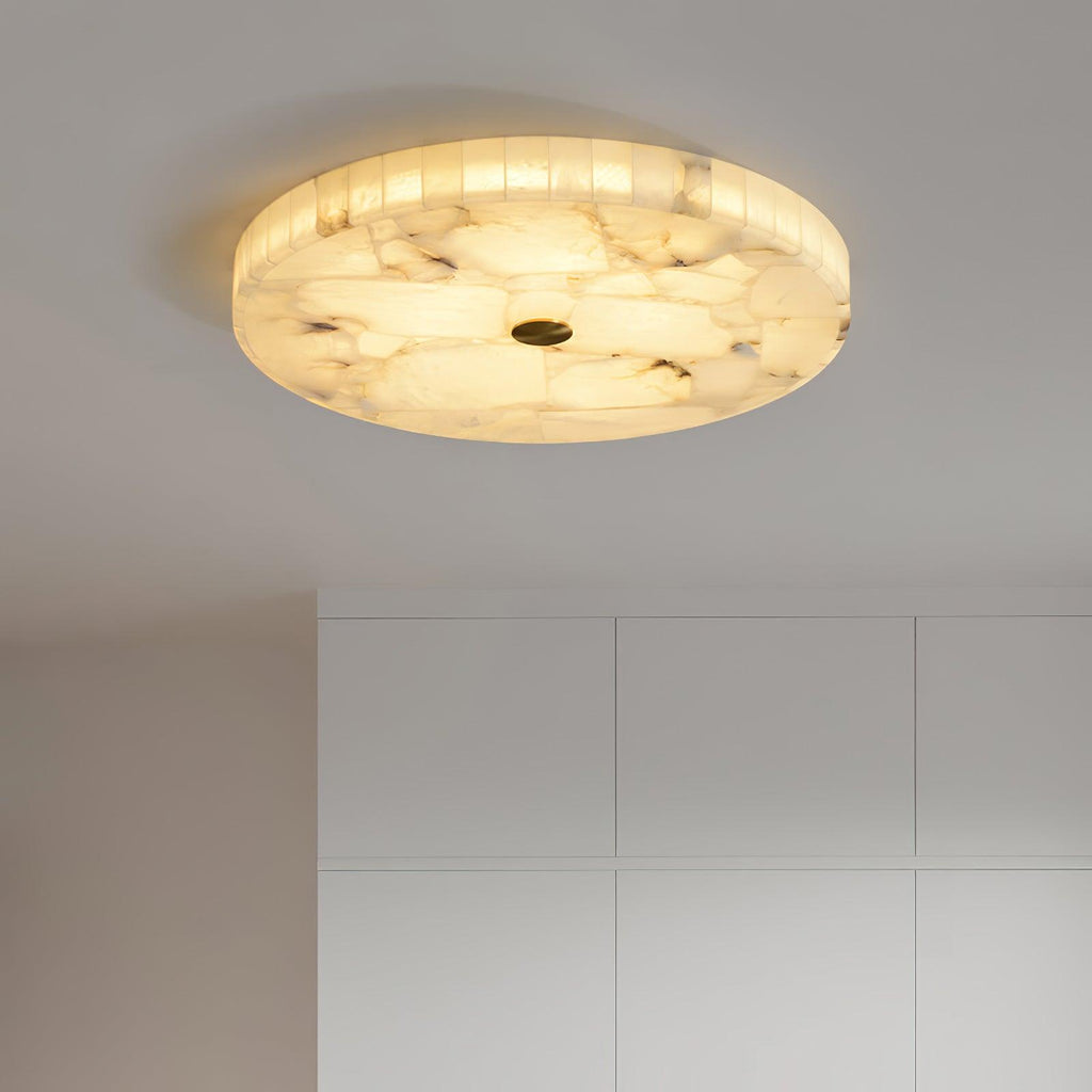 Delya Plafonnier Albâtre LED Rond - Neutralighting