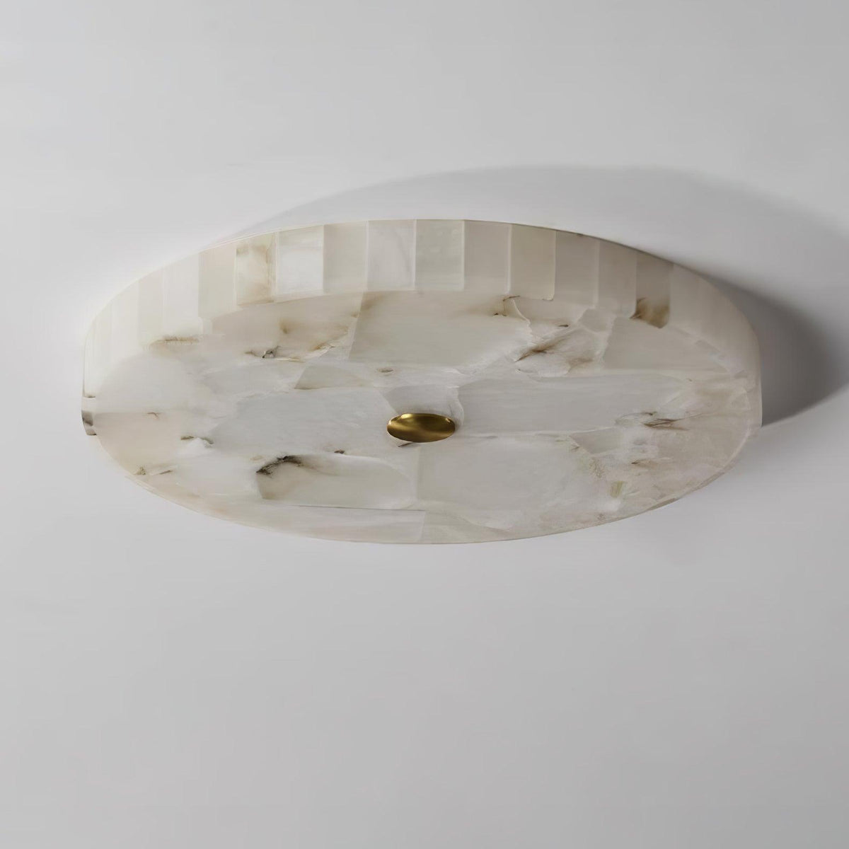 Ciphayra Lumière Plafonnière Ronde Minimaliste en Albâtre - Neutralighting