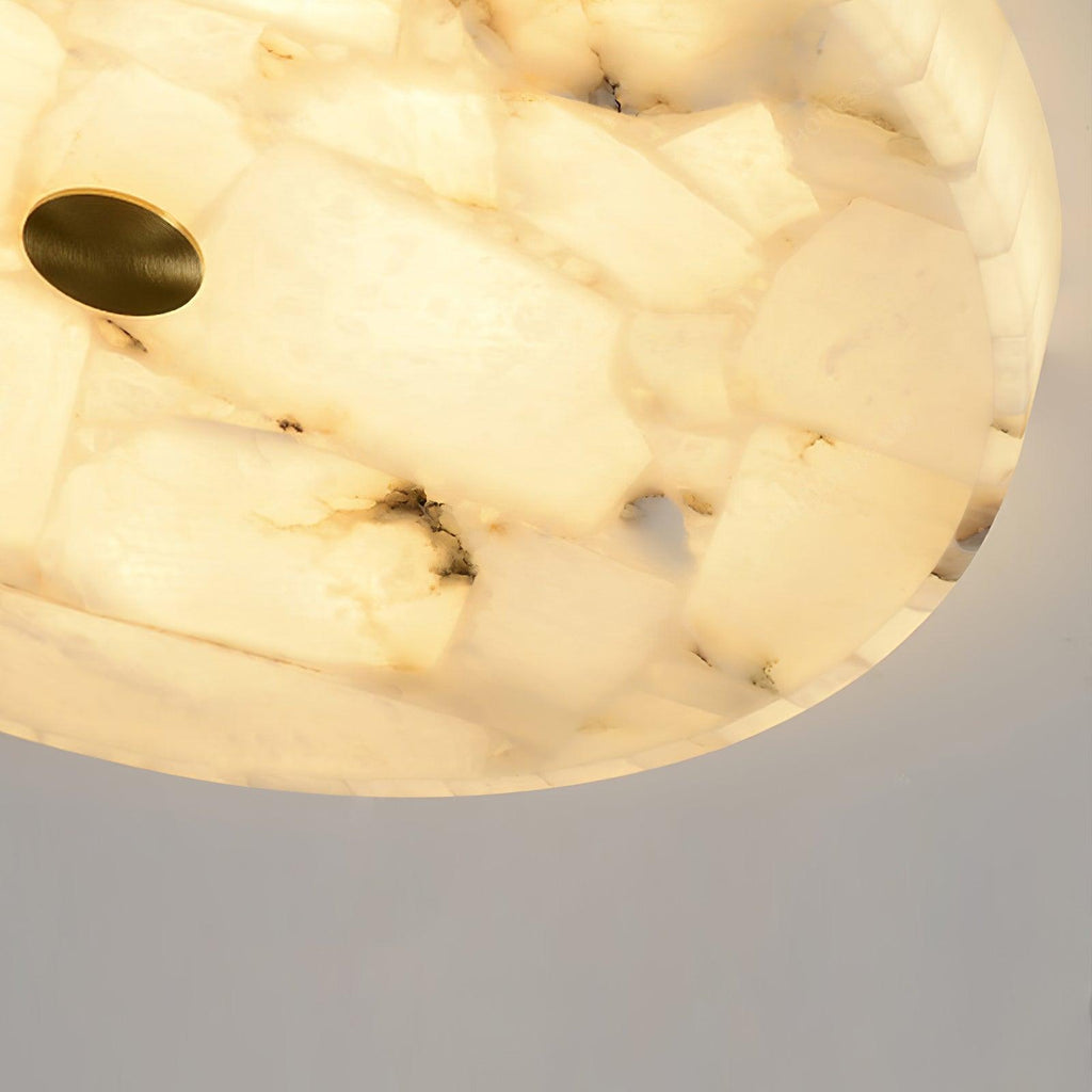 Ciphayra Lumière Plafonnière Ronde Minimaliste en Albâtre - Neutralighting