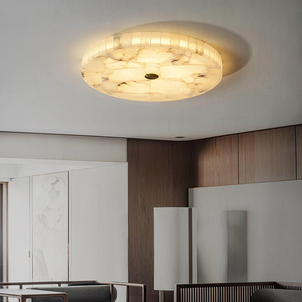 Delya Plafonnier Albâtre LED Rond - Neutralighting