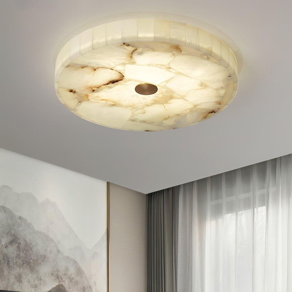 Delya Plafonnier Albâtre LED Rond - Neutralighting