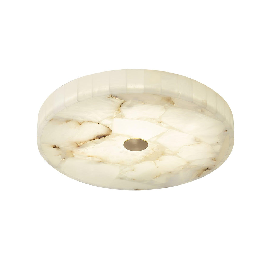 Ciphayra Lumière Plafonnière Ronde Minimaliste en Albâtre - Neutralighting