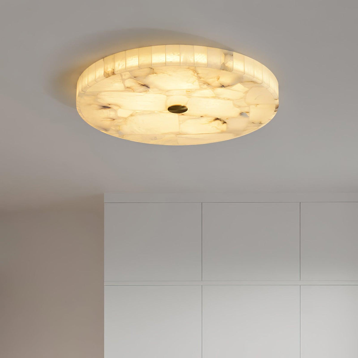 Delya Plafonnier Albâtre LED Rond - Neutralighting